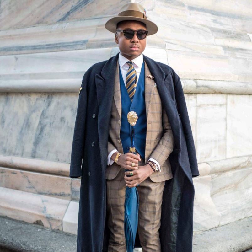 مظلة | 479fa oxf-8 w37pb - مظلة زرقاء بمقبض أسد ذهبي PASOTTI Z446V23